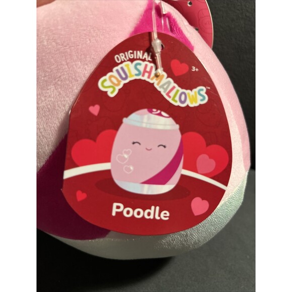 Squishmallows Arnel the Popcorn & Poodle the Soda Can Valentine's Plush Duo 8” - Picture 6 of 8